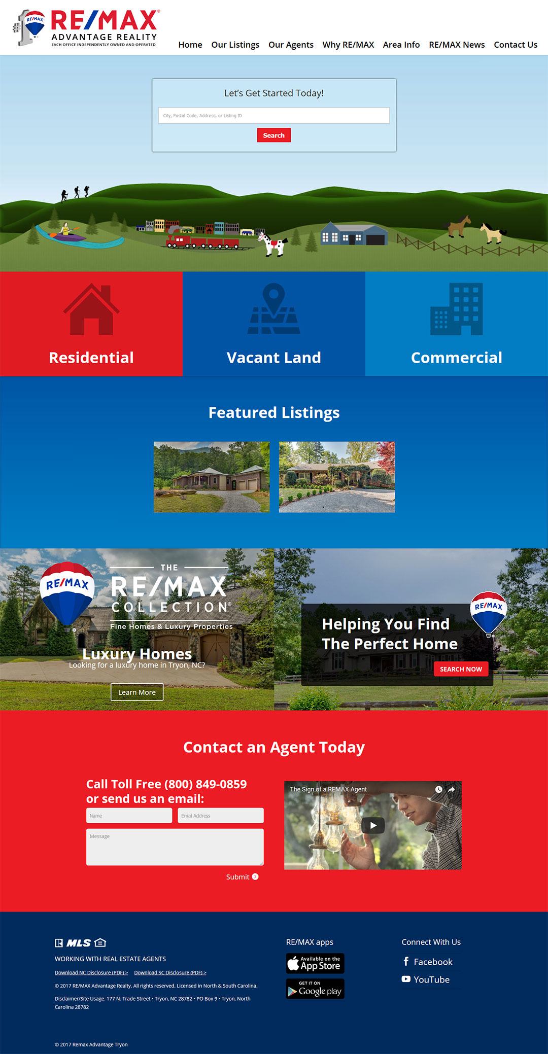 Remax Advantage Of Tryon Client Portfolio Screenshot