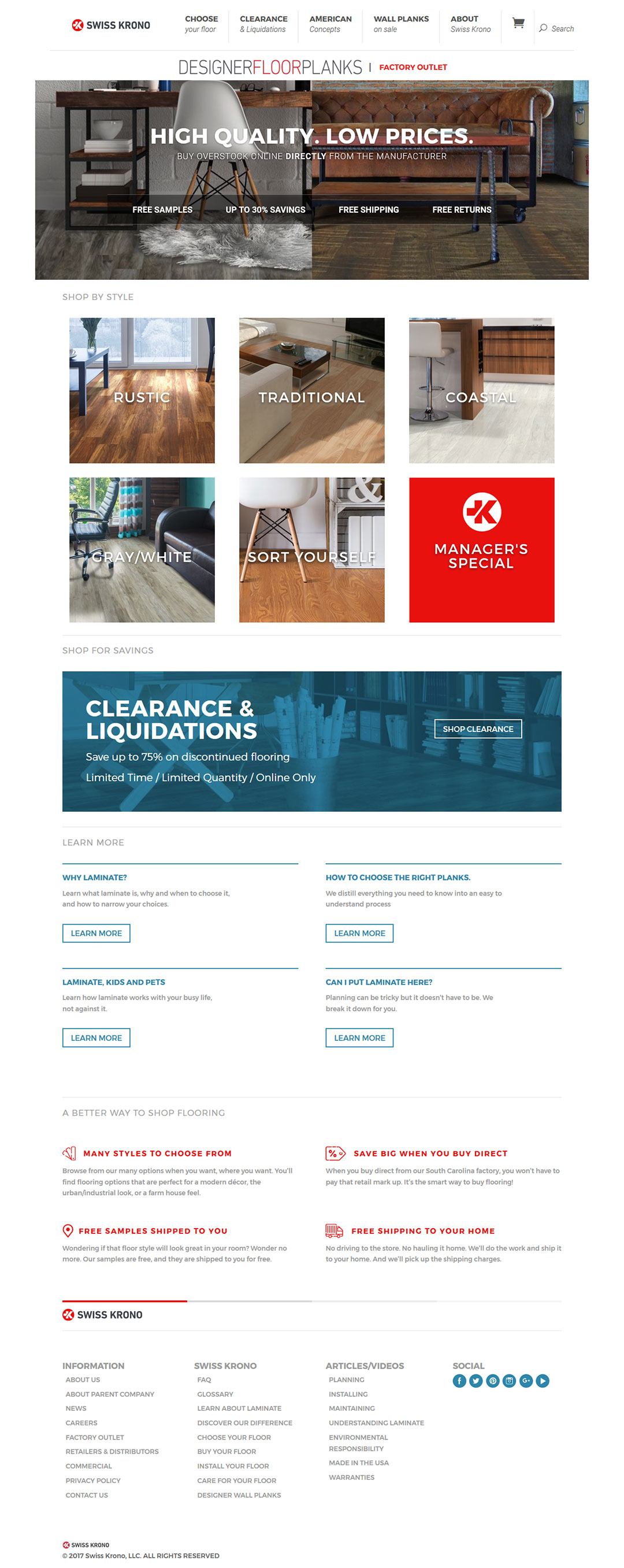 Swiss Krono Client Portfolio Screenshot